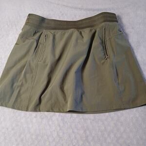 Love Life Live Womens Size XL Skort Olive Green Pockets
